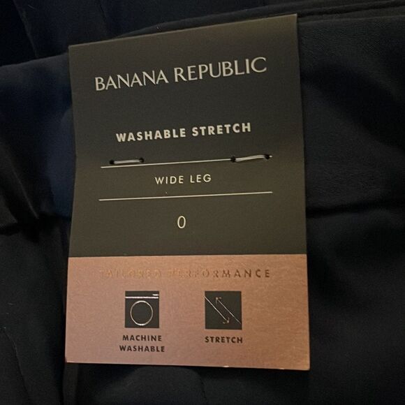 Banana Republic Navy Wide Leg Pants - Picture 3 of 4